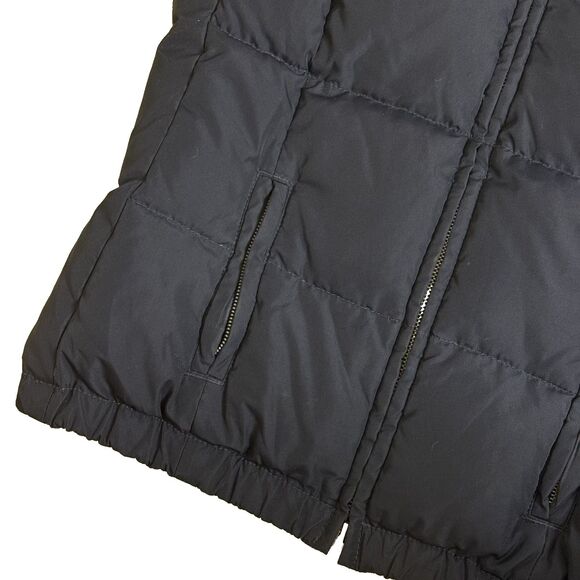 Hollister Down Vest Quilted Womens Two Way Zip Front Navy Blue S - Picture 9 of 9
